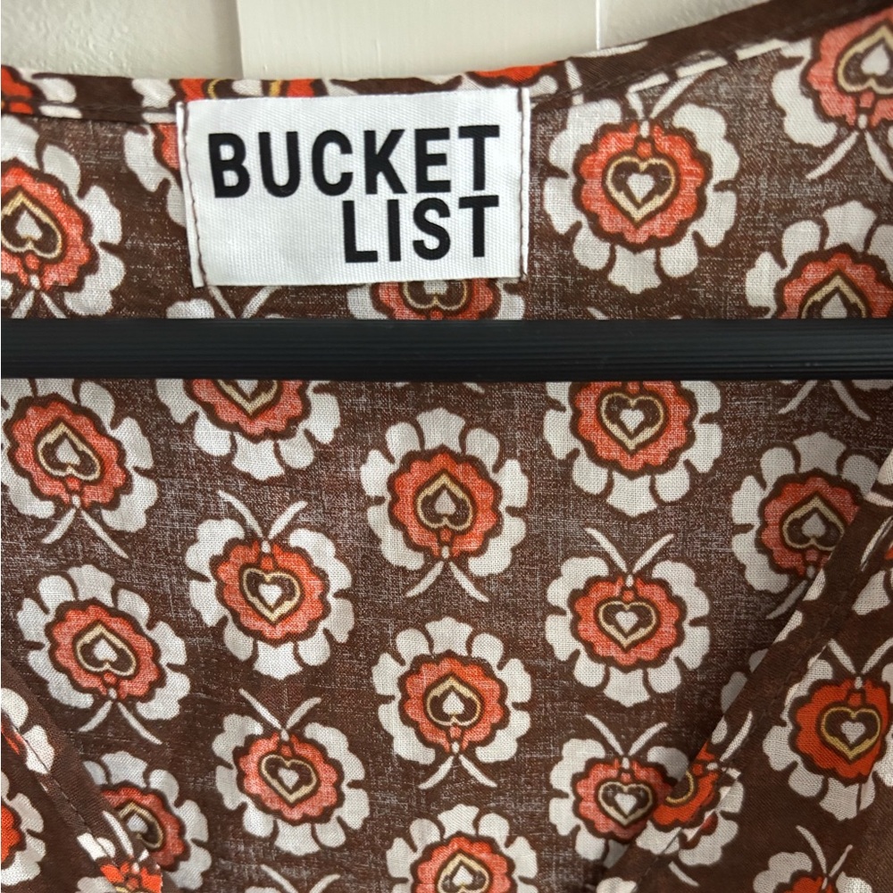 BUCKETLIST Patterned Cotton Top - Picture 3 of 5